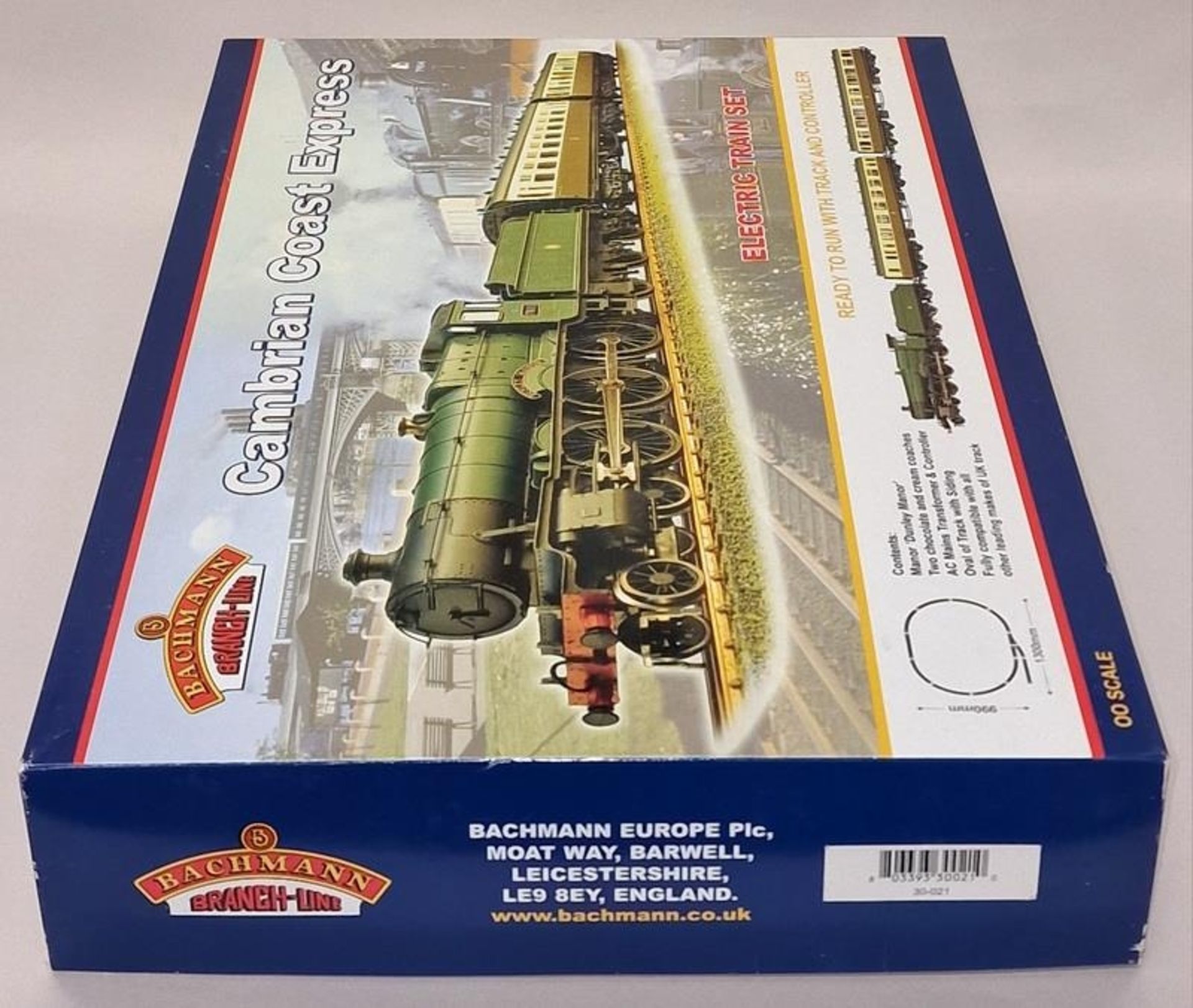Bachmann OO Gauge Cambrian Coast Express electric train set boxed in unused condition. - Image 3 of 3