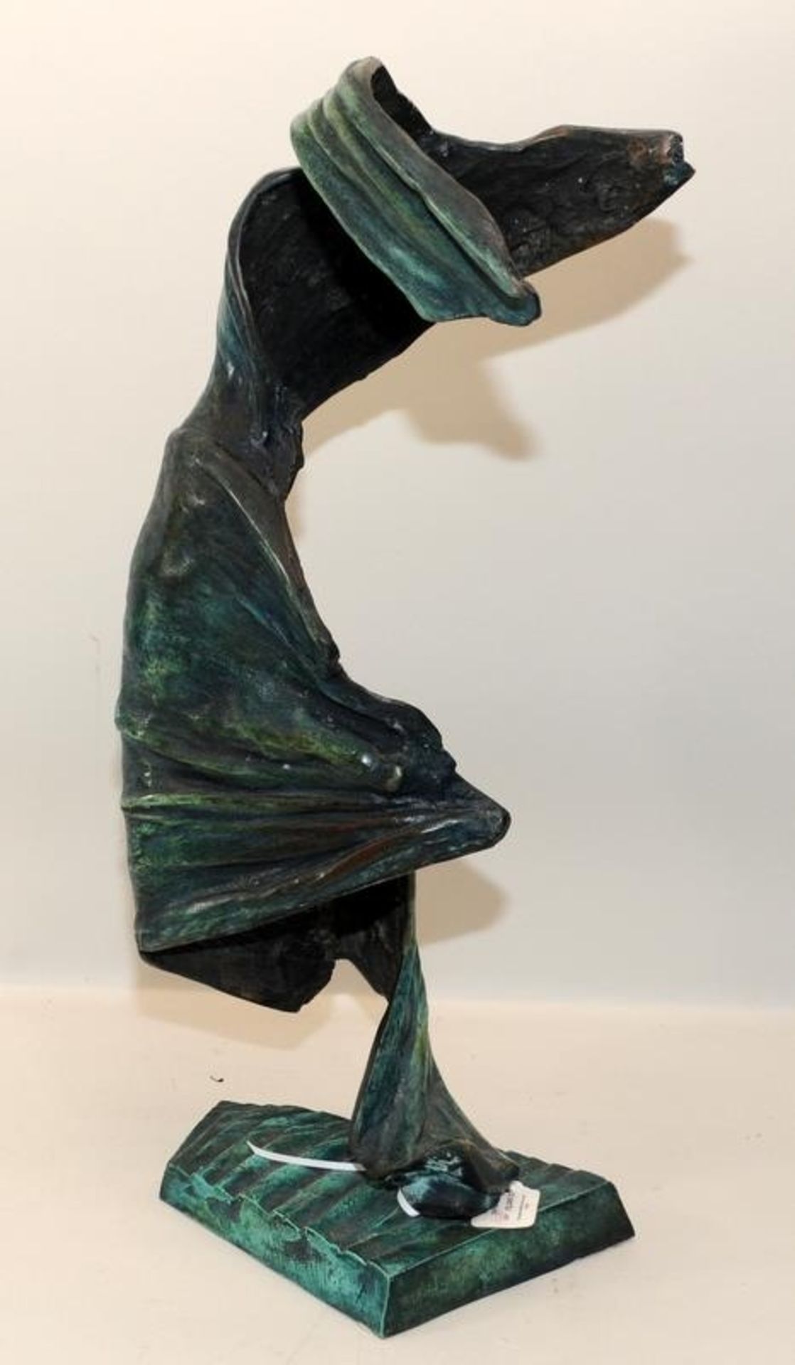 Dominique Dardek (1957-) Substantial bronze of an ethereal female figure, Signed and numbered 6/8, - Image 5 of 5