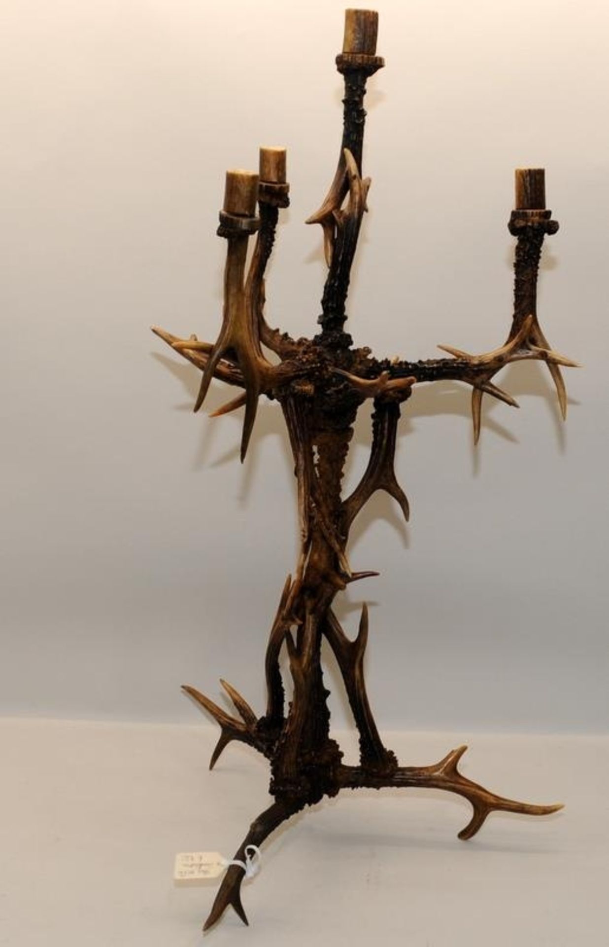 Unusual contemporary 4 branch candelabra consisting of a number of stag antlers. O/all height 73cms - Image 2 of 3