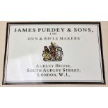 James Purdy & Sons enamel sign 40 x28cm.