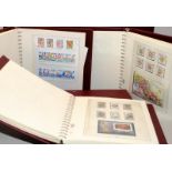Three quality well filled albums of Jersey mostly mint stamps, stamp sheets and presentation packs.