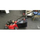 Sovereign petrol driven lawn mower with grass collecting box