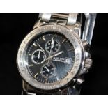 Quality gents Grand Jour Professional chronograph. 40mm across including crown. New battery recently