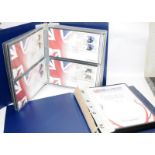 Two albums of Royal Mail first day covers, Featuring The Olympics and Paralympics London 2012 and