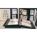 Three quality well filled albums of Isle of Man First Day Covers c/w an Isle of Man stamp album