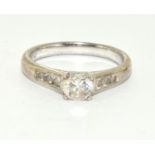 925 silver solitaire ring size Q