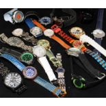 A collection of ladies and gents quartz watches, all having had new batteries recently fitted (Ref: