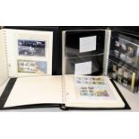 Three Quality albums of Alderney mint stamps, stamp sheets and presentation packs. One album has