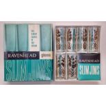 Ravenhead Slim Jims vintage 1960's boxed set of six tumbler drinking glasses.