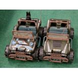 Two Action Man jeeps.