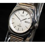 Vintage Seiko Silver Wave gents quartz watch model ref: 5933-7010. New battery recently fitted and