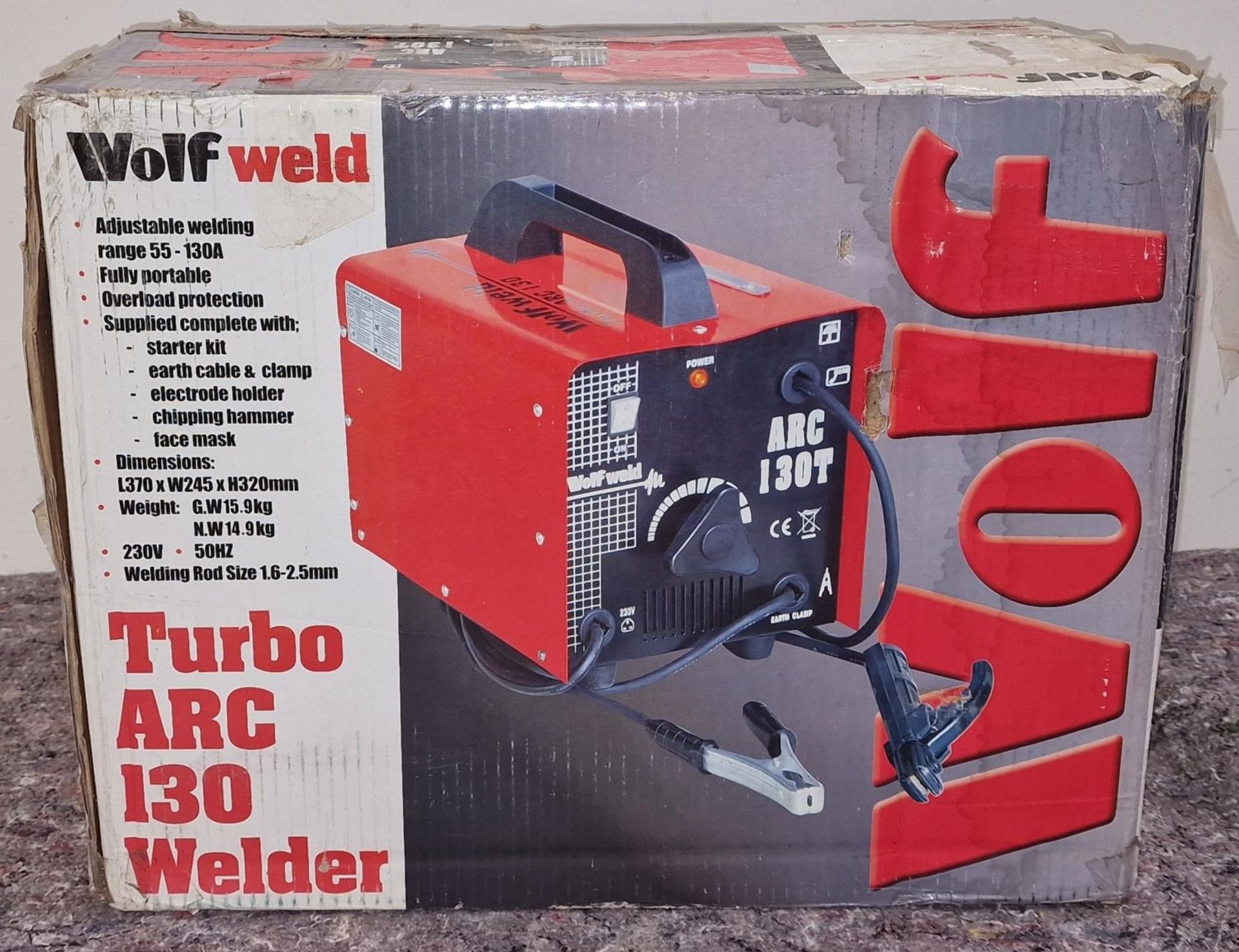 Wolf Turbo ARC 130 welder in box.