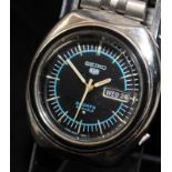 Vintage Seiko 5 Sports gents automatic watch. Model ref:6319-8070, serial no. dates this watch to