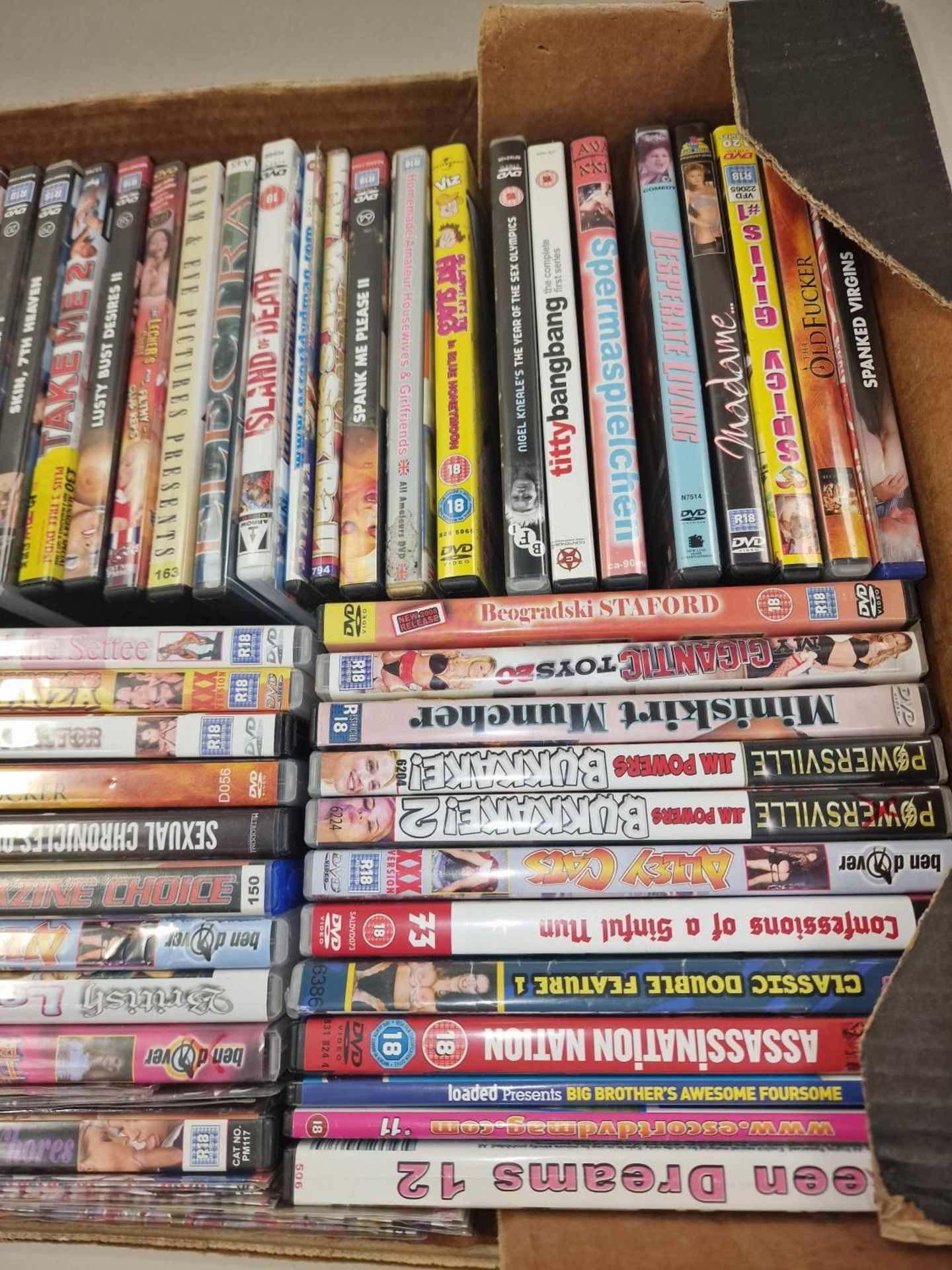 Large tray of various naughty X rated pornographic DVD’s. - Image 3 of 3
