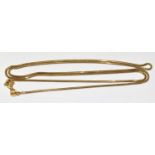 18ct gold snake link chain 60cm long 6g