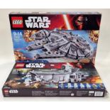 Lego Star Wars The Force Awakens empty boxes to include #75103 First Order Transporter and #75105