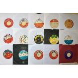 COLLECTION OF 15 RELATED REGGAE 7" VINYL SINGLES.