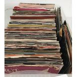 COLLECTION OF VARIOUS 45RPM VINYL SINGLE RECORDS. Many genres and decades covered here which include
