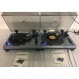 DJ TURNTABLES X 2. Here we find a couple of boxed DLP-32s turntables for use in DJ setups. They both