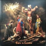 THE DARKNESS ‘EASTER IS CANCELLED’ RARE SIGNED ORANGE VINYL LP. 12" Vinyl with front cover signed by