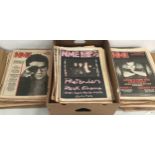 BOX OF VARIOUS NEW MUSICAL EXPRESS MAGAZINES. Nice collection consisting of 1980 (41 copies) -