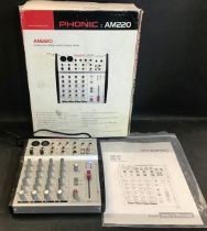 PHONIC COMPACT MIXER. This is model No. AM 220 and comes complete with box - Instructions and