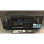 DENON AVR-X2200W 7.2ch AV RECEIVER. This surround sound amplifier comes with remote control and