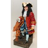 Royal Doulton large hand finished resin figure - Captain Hook. HN3636. 24cms tall