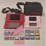 Nintendo handheld group to include DS Lite console, DSi XL console, Nintendo branded carry case