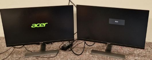 2 x gaming Acer LCD computer monitors model no RG240Y.