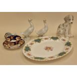 Royal Albert "Berkeley" oval serving plate together with a Royal Albert cup & saucer and a
