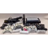 Collection of gaming consoles to include PlayStation 2 and Wii together with an assortment of