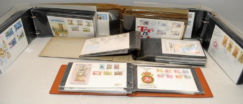 Five albums of Isle of Man first Day Covers.