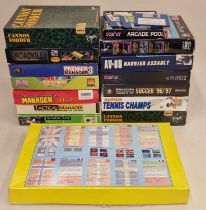 Collection of boxed vintage Amiga computer games.