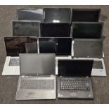 Collection of laptops to include Lenovo, HP, Apple and others. Units only no chargers. Lot is sold