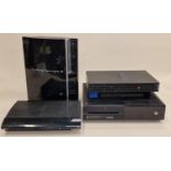 Collection of gaming consoles to include Sony PlayStation2, Sony PlayStation 3, Sony PlayStation 3