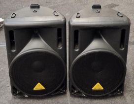 Behringer B212XL pair of loudspeakers in good cosmetic order but have not been tested each 55cm