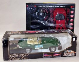 New Bright Classic Car '61 Jaguar E-Type boxed radio controlled car together with a boxed RC Driving