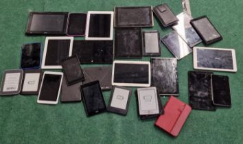 Collection of electronic tablets. Various makes and models. This lot has not been tested.