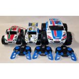 Nikko group of unboxed radio controlled cars all with controllers (3).