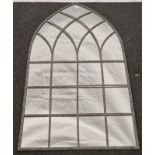 Tall arched outdoor mirror 116cm tall. (162)