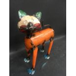 A recycled tin model of a cat -6 (168)