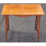 Mahogany Arts & Crafts side table 67x71x39cm.