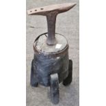 Antique iron stump anvil.