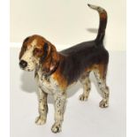 Cold painted bronze Beagle dog figure