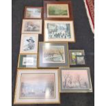 Large collection of framed pictures and prints (11).