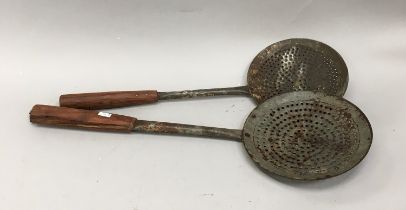 2 iron spoons (ref 271)