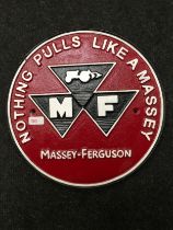 Cast Massey Ferguson sign (283)