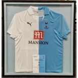 Tottenham Hotspur " Spurs" framed 125th Anniversary shirt with authenticity 90x80cm