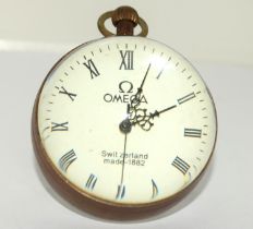 Brass and glass ball clock